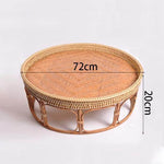 Rattan Picnic Tray Table