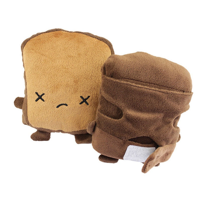 Toast Shape Fingerless Hand Warmer Gloves - Image 6