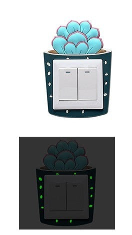 Luminous Cactus Socket Cover Sticker - Image 8