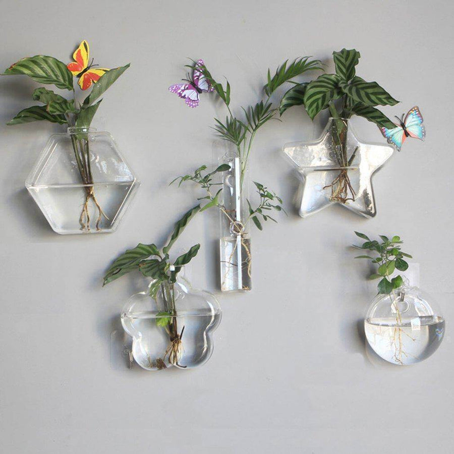 Wall Hanging Hydroponic Glass Vases - Image 10