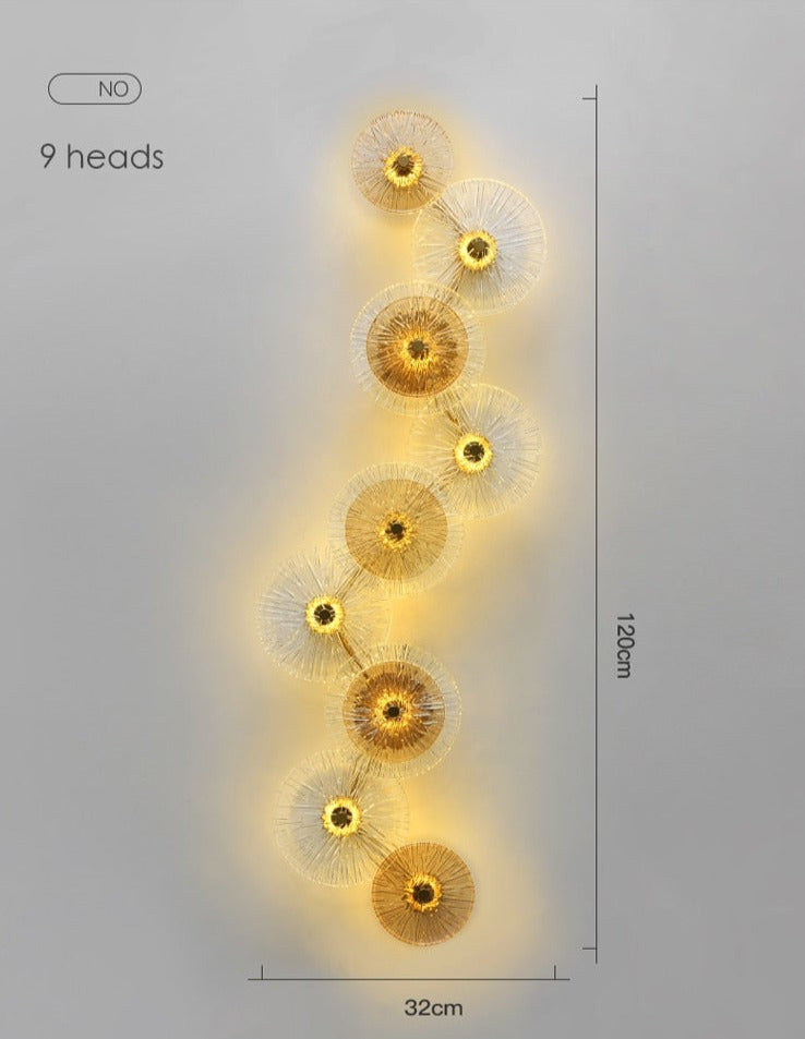 Elegant Postmodern Glass Stylish Wall Lamp