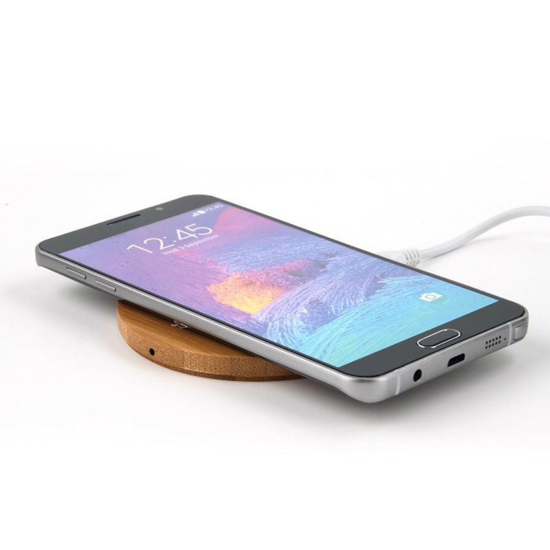 Bamboo Wood Slim Wireless Chargers - Image 1