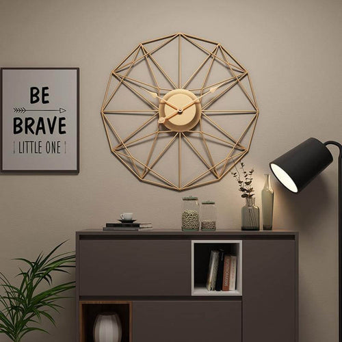 Iron Art Silent Wall-Mounted Clock - Image 0
