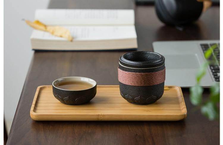 Portable Chinese Kung Fu Ceramic Tea Mug - Image 8