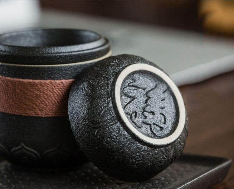 Portable Chinese Kung Fu Ceramic Tea Mug - Image 5