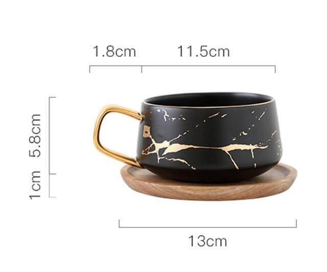 Elegant Nordic Marble Ceramic Coffee Mugs - Image 2