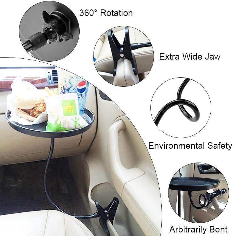 Adjustable Car Snack Holder Tray Organizer