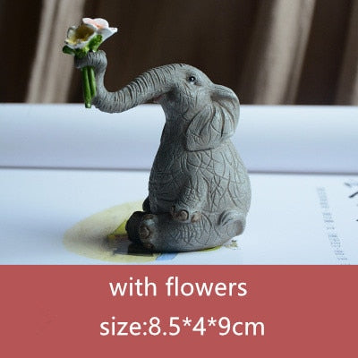 Lucky Elephant Fairy Garden Ornament - Image 4