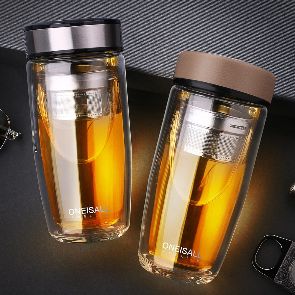 Elegant Double Glass Tea Infuser