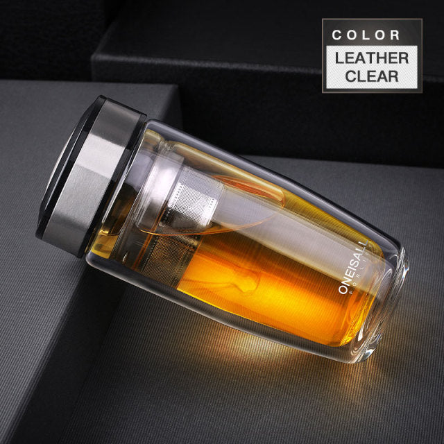 Elegant Double Glass Tea Infuser - Image 8