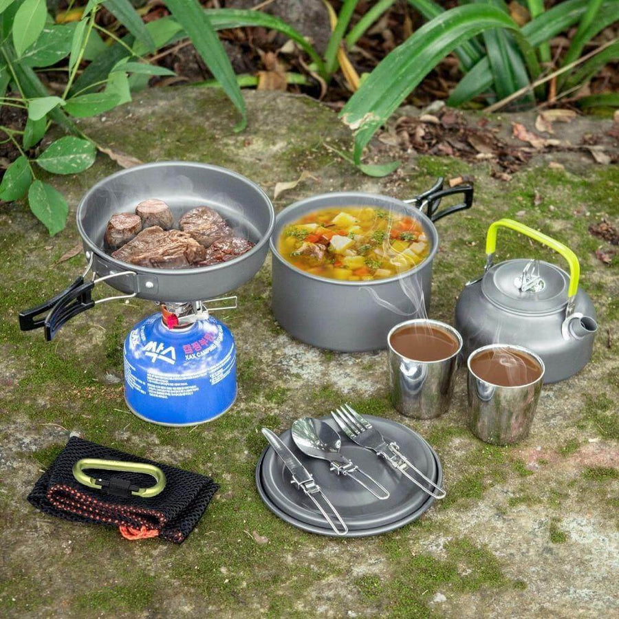 Non-stick Outdoor Camping Cookware Picnic Cooking Set - Image 2