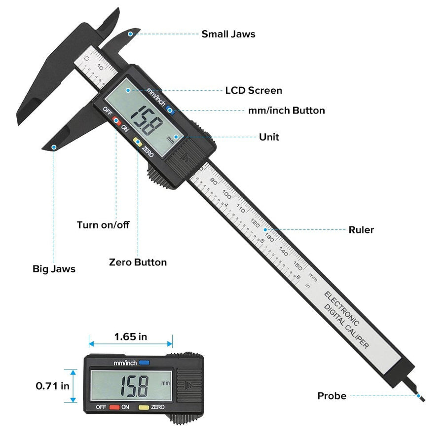 Digital Measuring Caliper Ruler Tool - Image 2