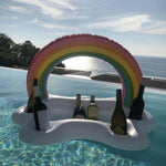 Rainbow Cloud Inflatable Cup Holder Party Bucket