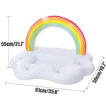 Rainbow Cloud Inflatable Cup Holder Party Bucket