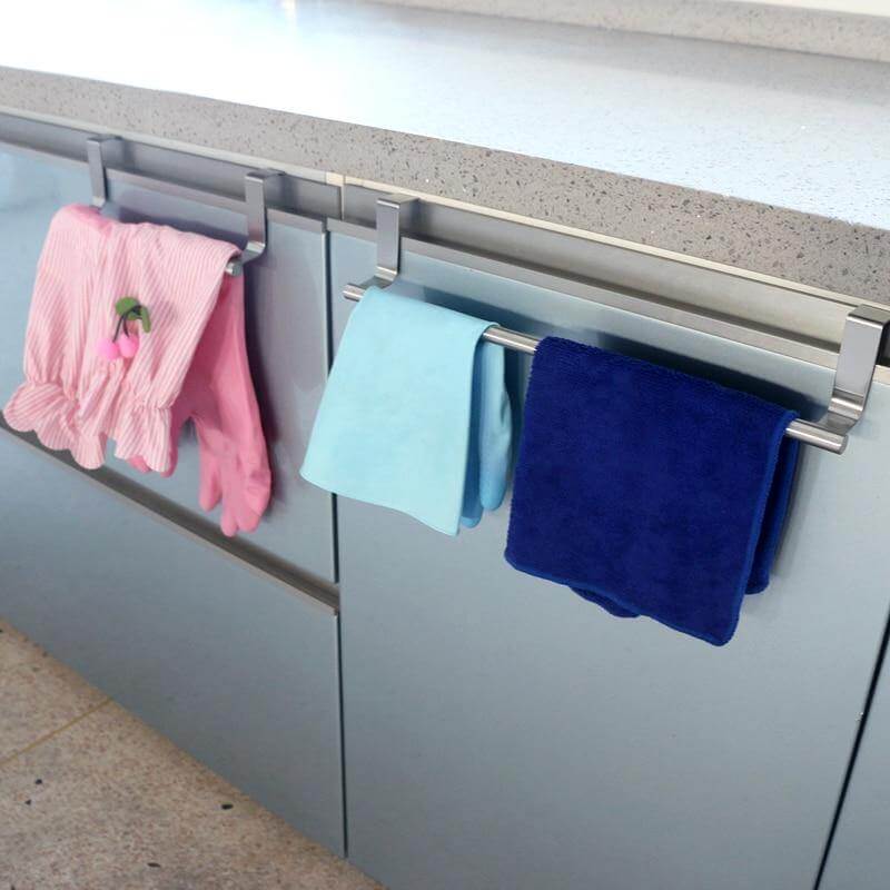 Metal Durable Stainless Steel Cabinet Towel Hanger - Image 2