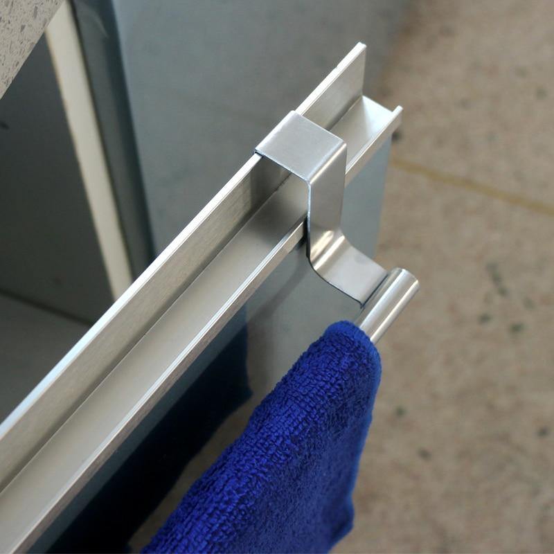 Metal Durable Stainless Steel Cabinet Towel Hanger - Image 1