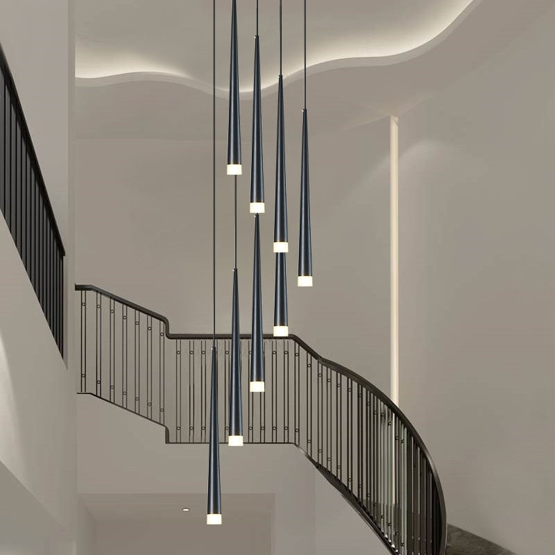 Nordic Long Downlight Elegant Led Chandelier - Image 7