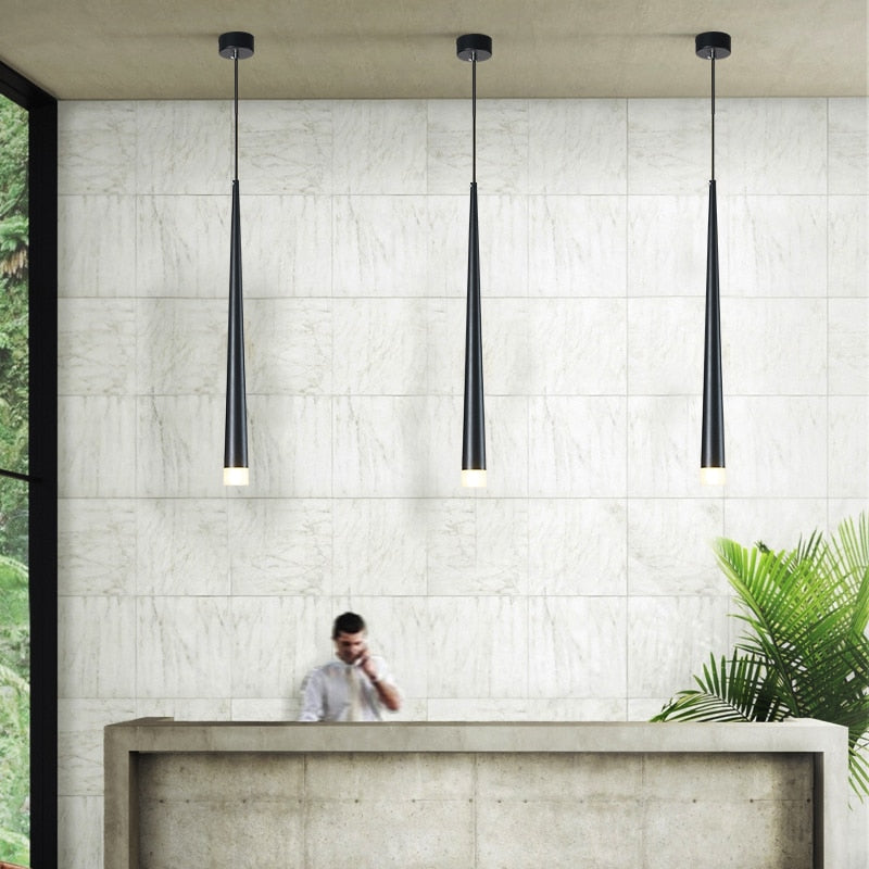 Nordic Long Downlight Elegant Led Chandelier - Image 1