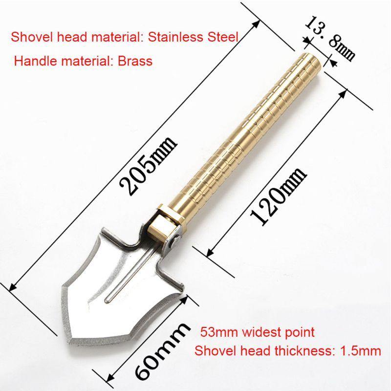 3in1 Mini Multifunctional Folding Camping Shovel - Image 4