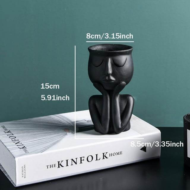 Humanoid Ceramic Flower Cute Vase - Image 5
