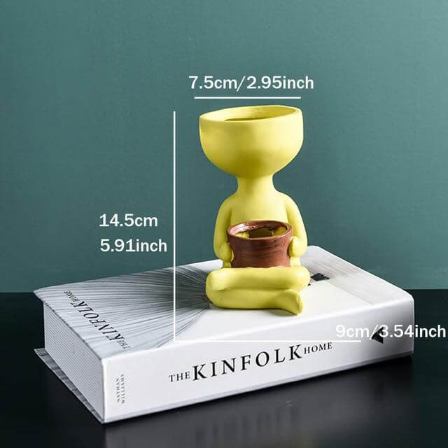 Humanoid Ceramic Flower Cute Vase - Image 7