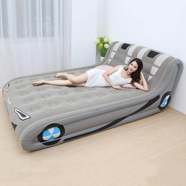 Portable Inflatable Double Air Bed Mattress - Image 1