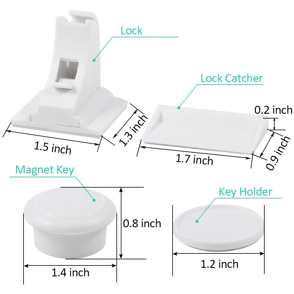 Magnetic Invisible Safety Cabinet Lock