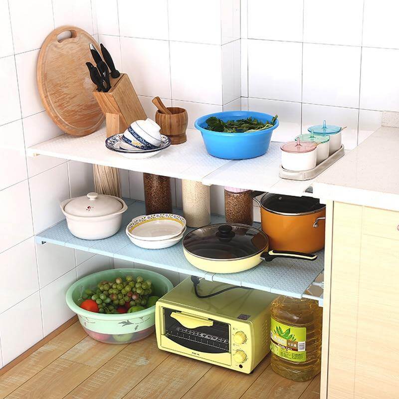 Retractable Cabinet Organizer Storage Shelf - Image 2