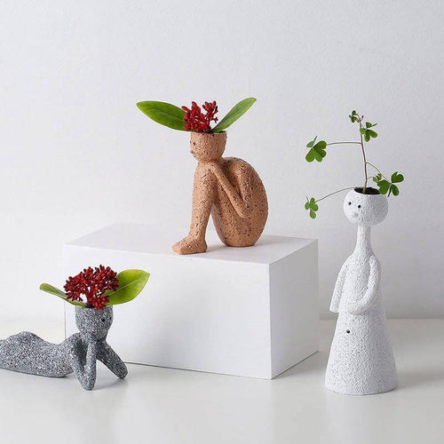 Nordic Creative Cut Portrait Flower Pots - Image 0