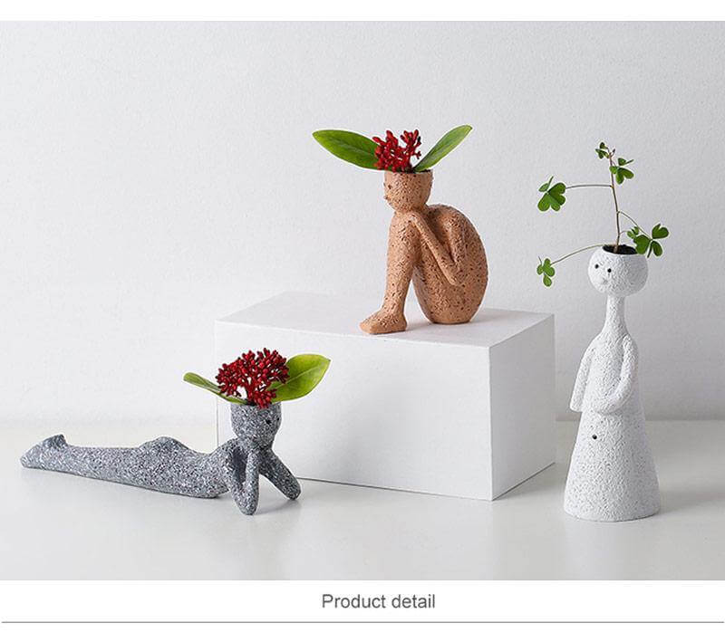 Nordic Creative Cut Portrait Flower Pots