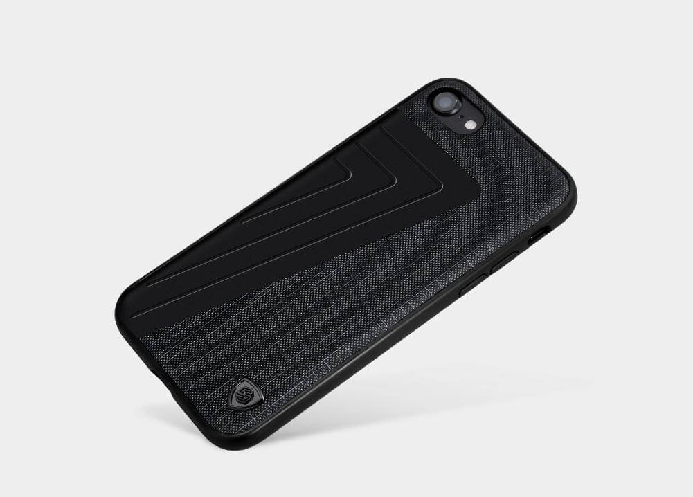 Leather+Aluminum+Soft Hybrid Back Cover Iphone Cases