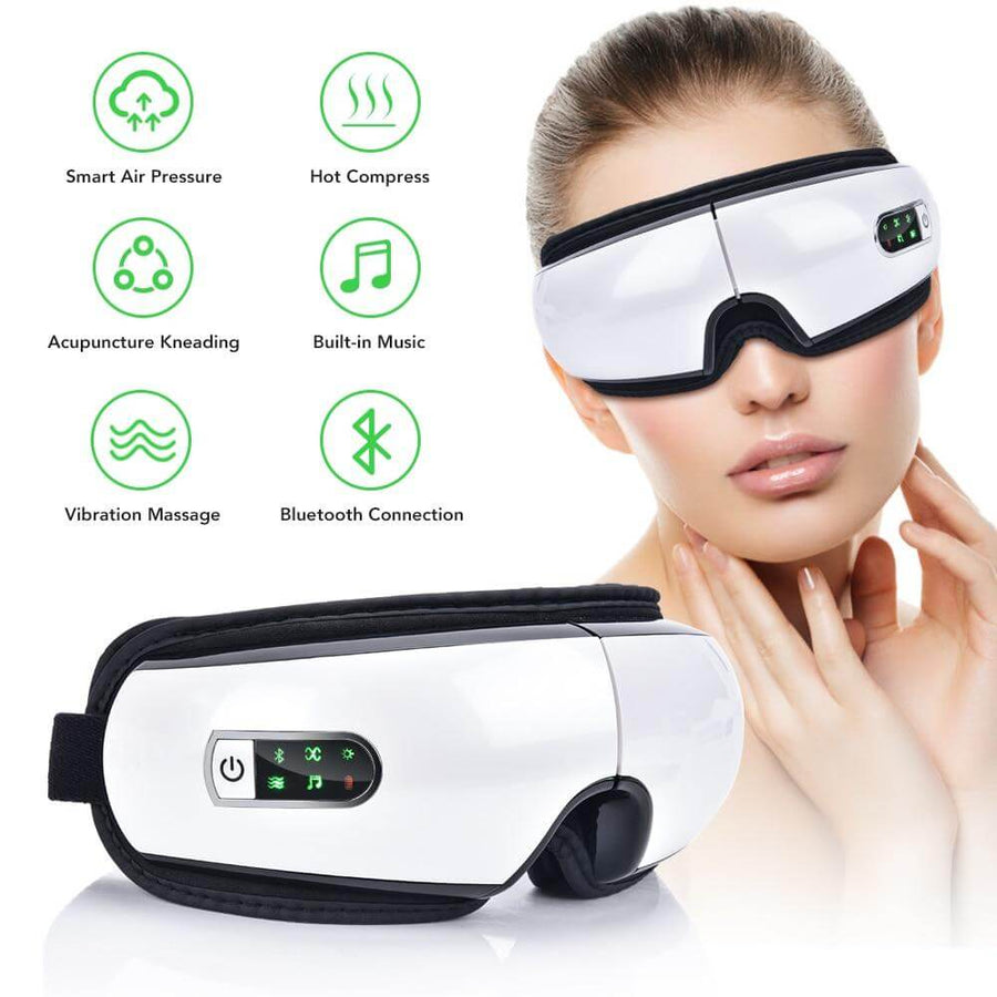 Smart Rechargeable Electric Hot Eye Massager for Eye Strain - Image 0