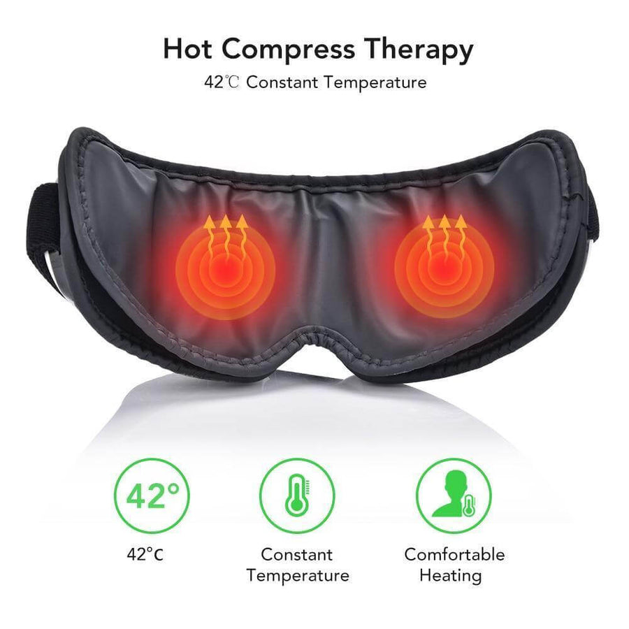 Smart Rechargeable Electric Hot Eye Massager for Eye Strain - Image 3