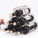 Nordic Style Geometric Wine Rack