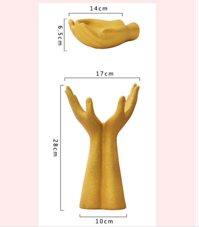 European Hand Model Ceramic Vase Decoration - Image 2