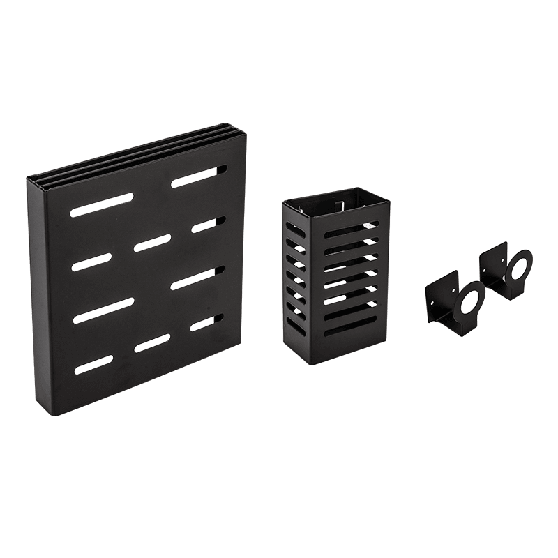 Mat Black No Drill Metal Kitchen Storage - Image 18