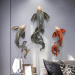 Modern Fengshui Resin 3D Wall Sticker Fish - MaviGadget