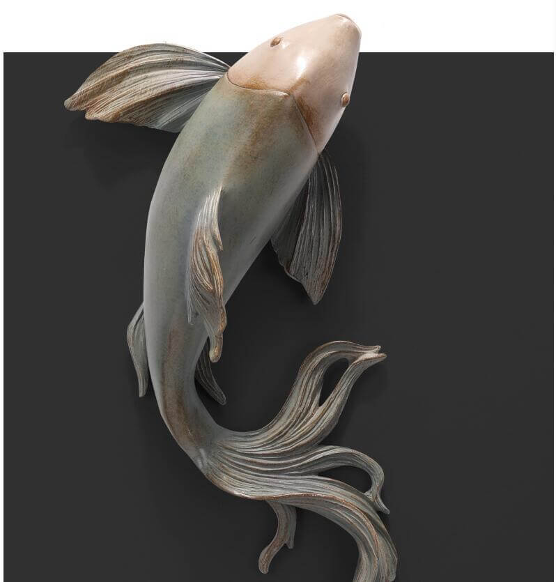 Modern Fengshui Resin 3D Wall Sticker Fish - Image 5