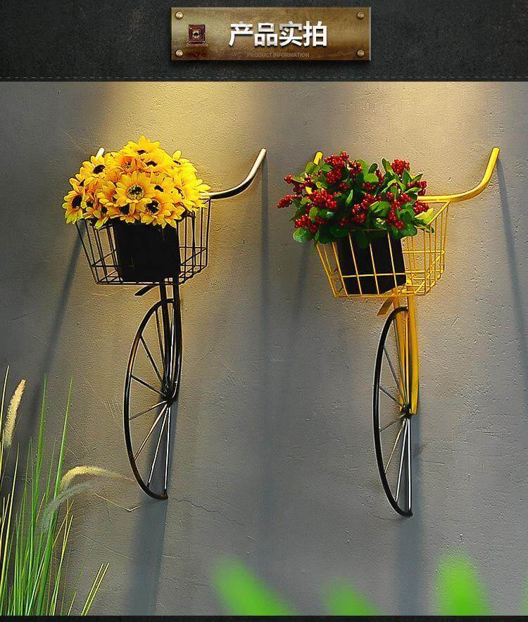 Retro Creative Iron Bicycle Head Wall Decor - Image 3