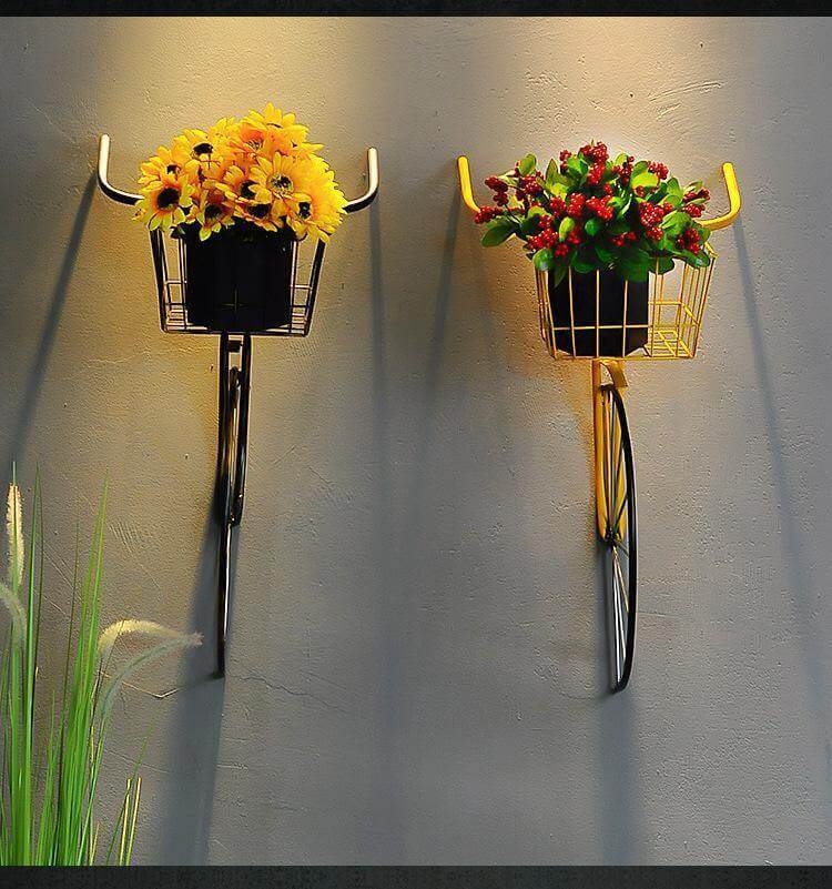 Retro Creative Iron Bicycle Head Wall Decor - Image 1