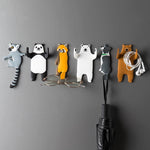 2pcs Lovely Animal Cartoon Hooks