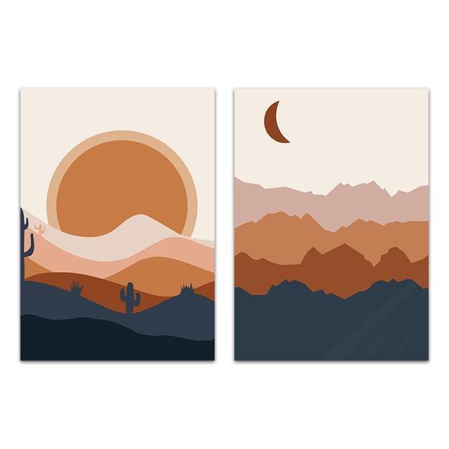 Abstract Boho Landscape Pictures - Image 3