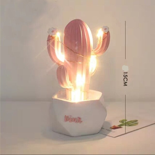 Colorful Cactus LED Table Night Lamp - Image 10