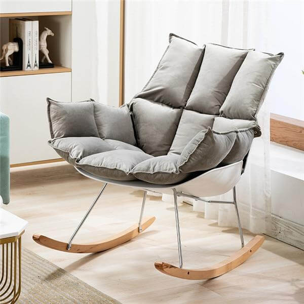 Modern Nordic Casual Rocking Chair - Image 6