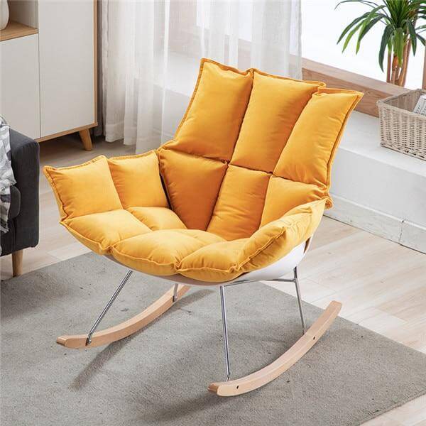 Modern Nordic Casual Rocking Chair - Image 3
