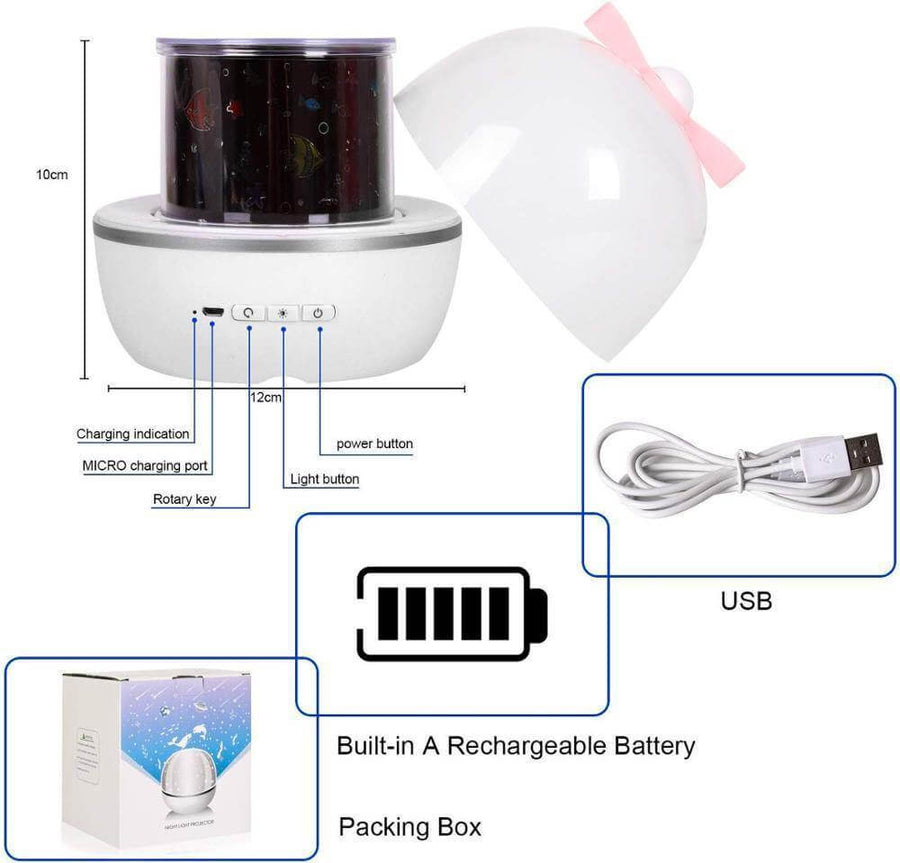 360 Degree Rotating Projection Night Lamp - Image 8
