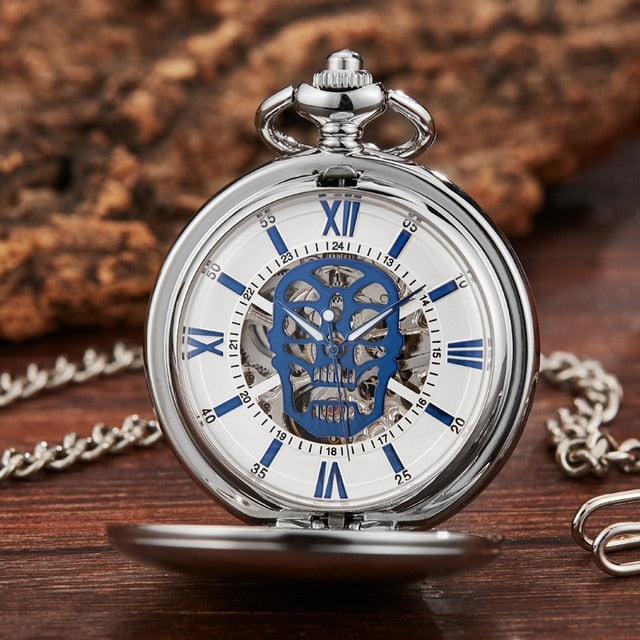 Retro Elegant Fire Black Pocket Watch - Image 9