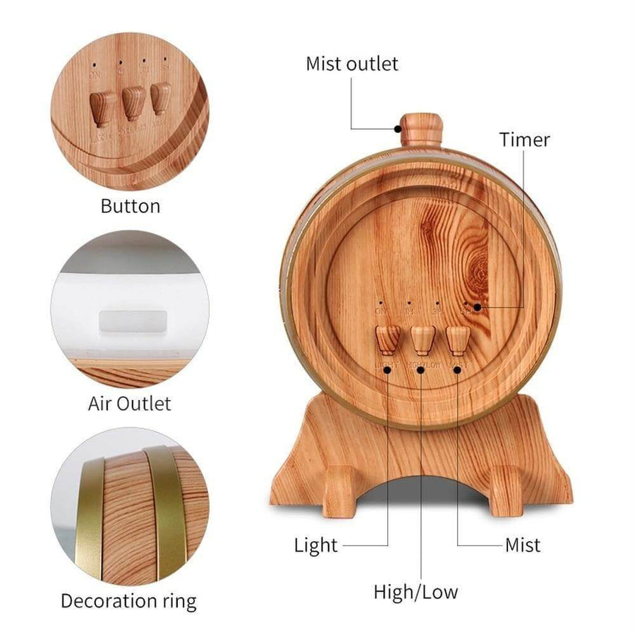 Smart Wine Barrel Aroma Diffuser  with Bluetooth Speaker - Image 6