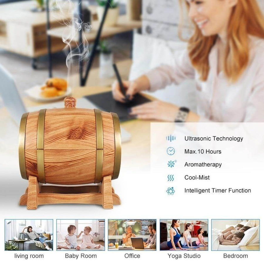 Smart Wine Barrel Aroma Diffuser  with Bluetooth Speaker - Image 8