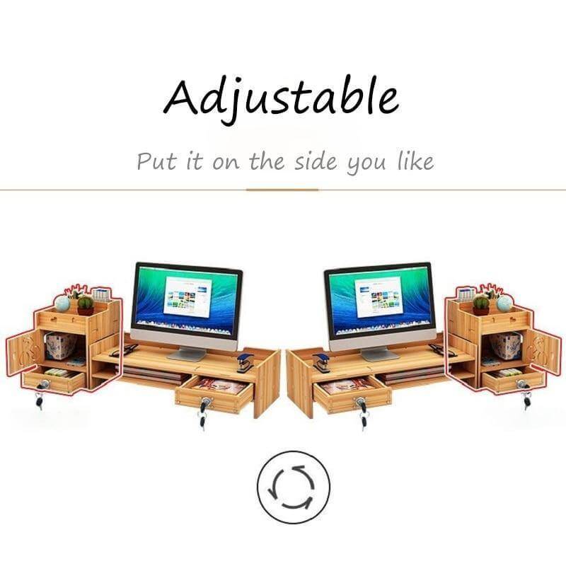 Multifunction Desktop Monitor Riser Computer Organizer - MaviGadget